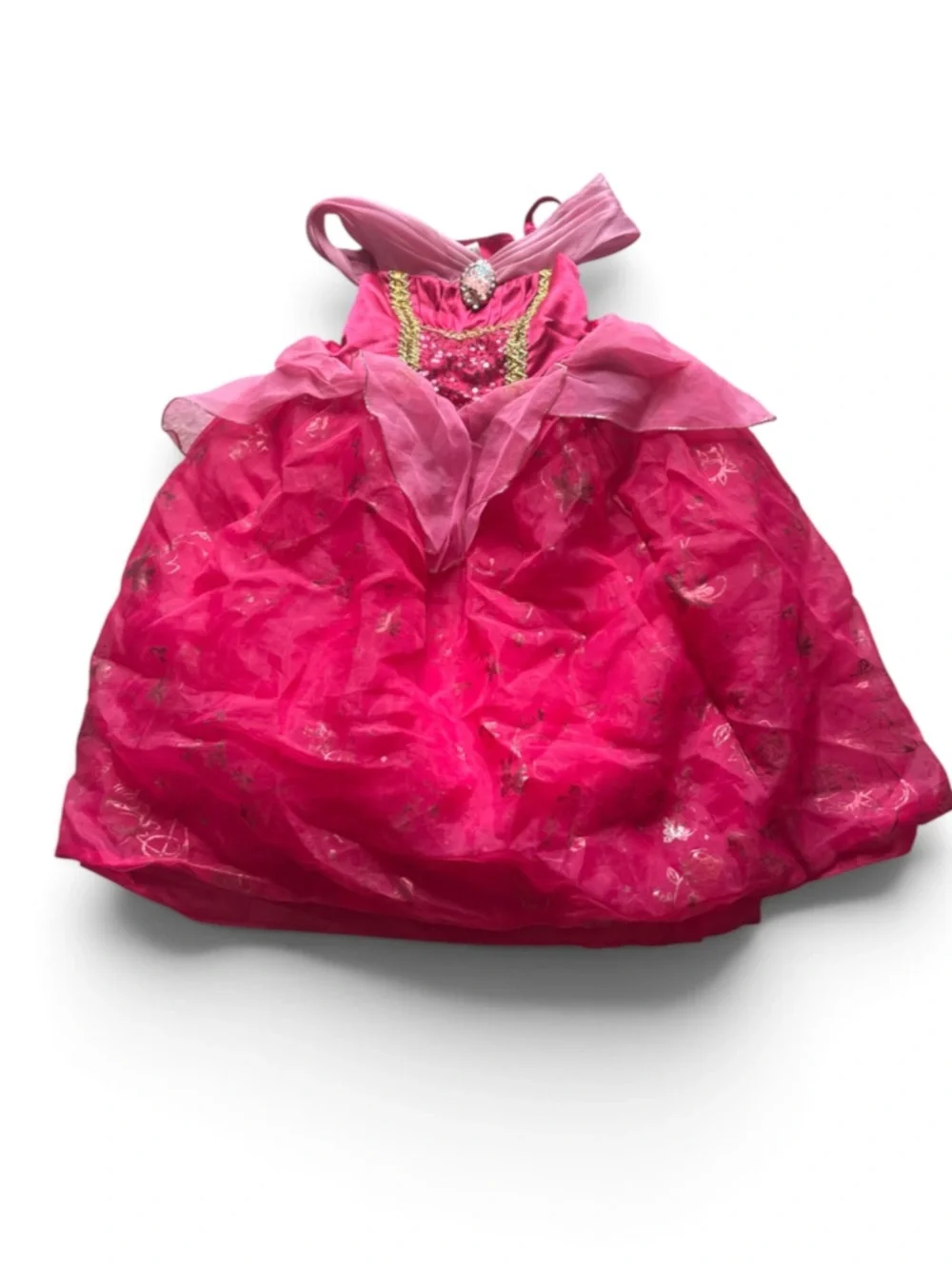 Disney Aurora Sleeping Beauty Gown Dress Sz 5/6 Costume World Land Cruise